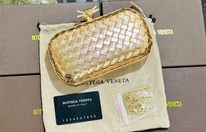 Bottega Veneta Patent Clutch