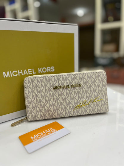 Michael Kors Signature Leather Crafted Wallet
