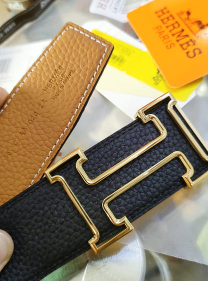 Hermes Two Sided Men Reversible Belt