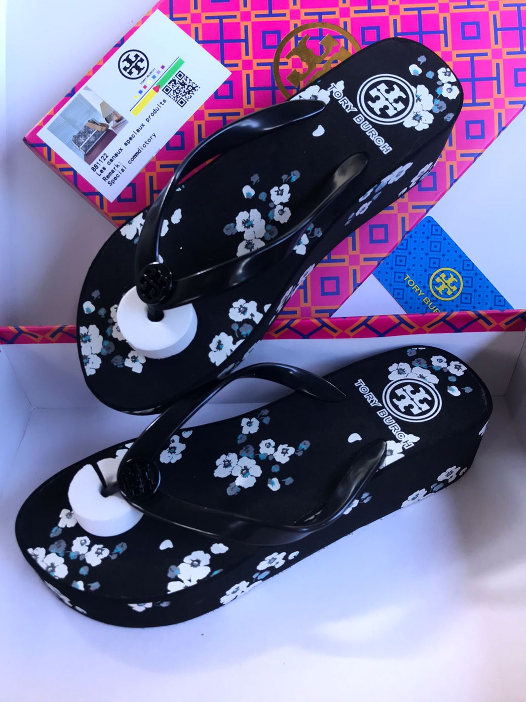 Tory Burch Floral Wedges