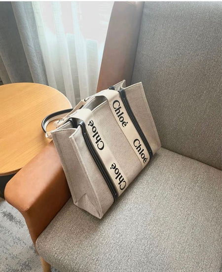 Chloe Canvas Woody Tote