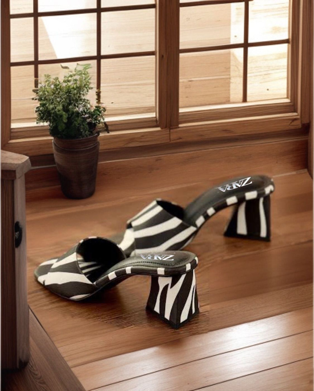 Zara Zebra Heels