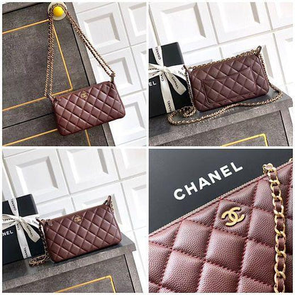Chanel 25A Double Chain Bag Caviar