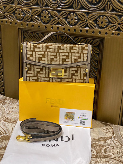 Fendi Canvas Double F Crossbody