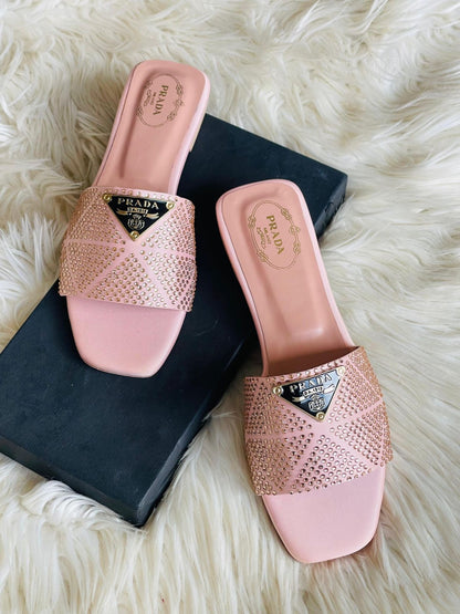 Prada Stone Embelished Sandals