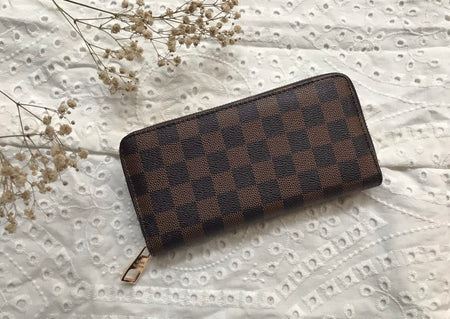 Louis Vuitton Leather Crafted Zipper Wallet