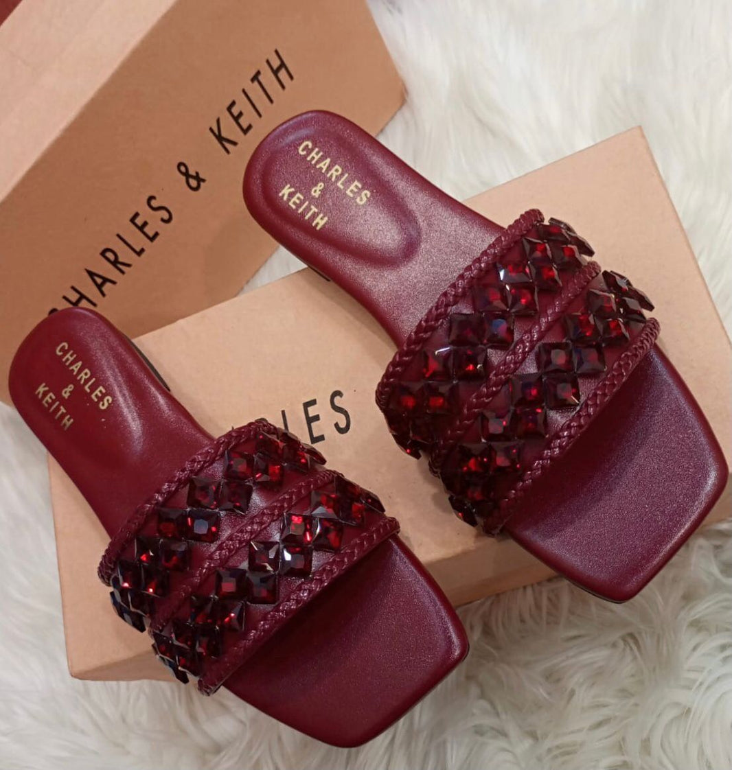 Charles And Keith Flat Slippers