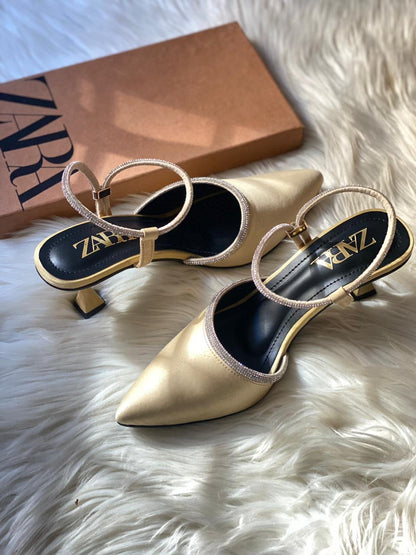 Zara Miasa Suede Heels