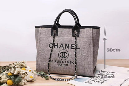 Chanel Canvas Deauville Bag