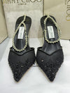 Jimmy Choo Saeda 100 Crystal Mesh Heels