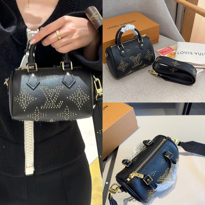 Louis Vuitton Nano New Black Leather Bag