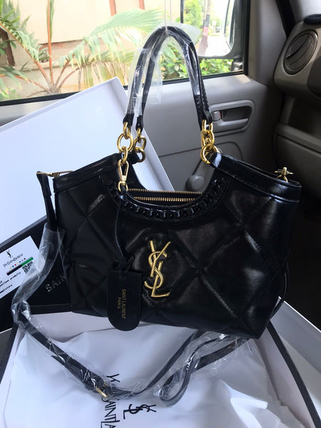 Saint Laurent Quilted MM Q Tote