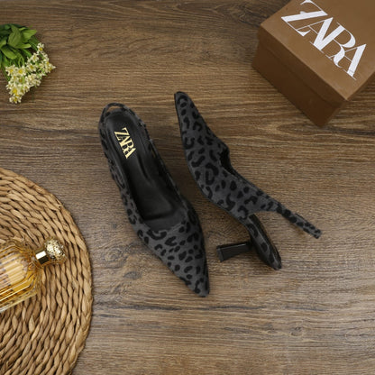 Zara Leopard Heels