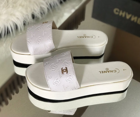 Chanel Wedges Slides