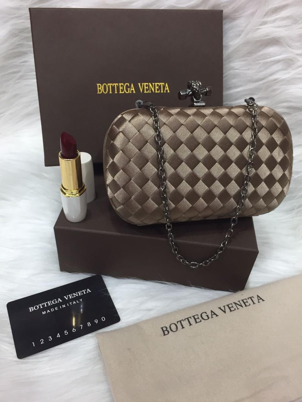 Bottega Veneta Satin Clutch Small