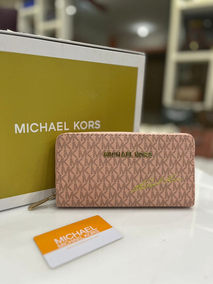 Michael Kors Signature Leather Crafted Wallet