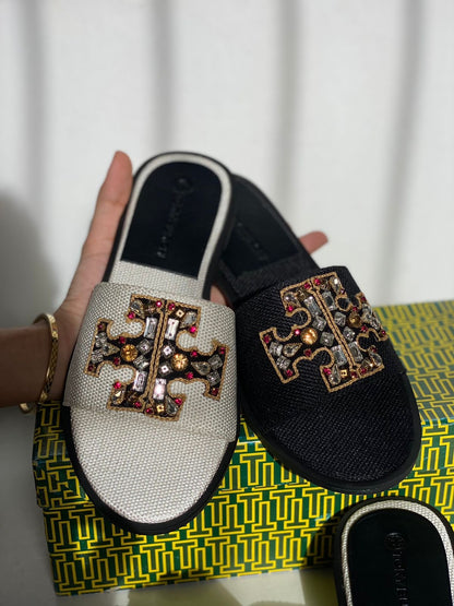 Tory Burch Kira Embroided Sandals