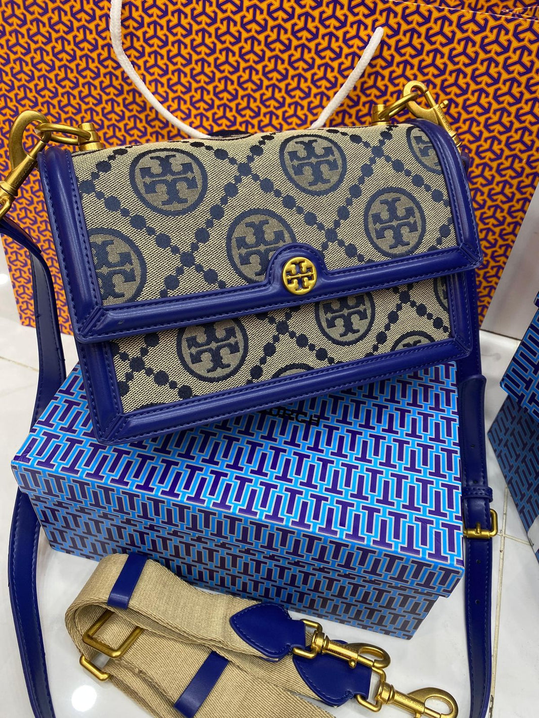 Tory Burch Small Canvas Multi Crossbody