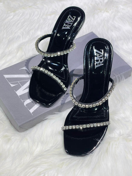 Zara Fogue Crystal Heel