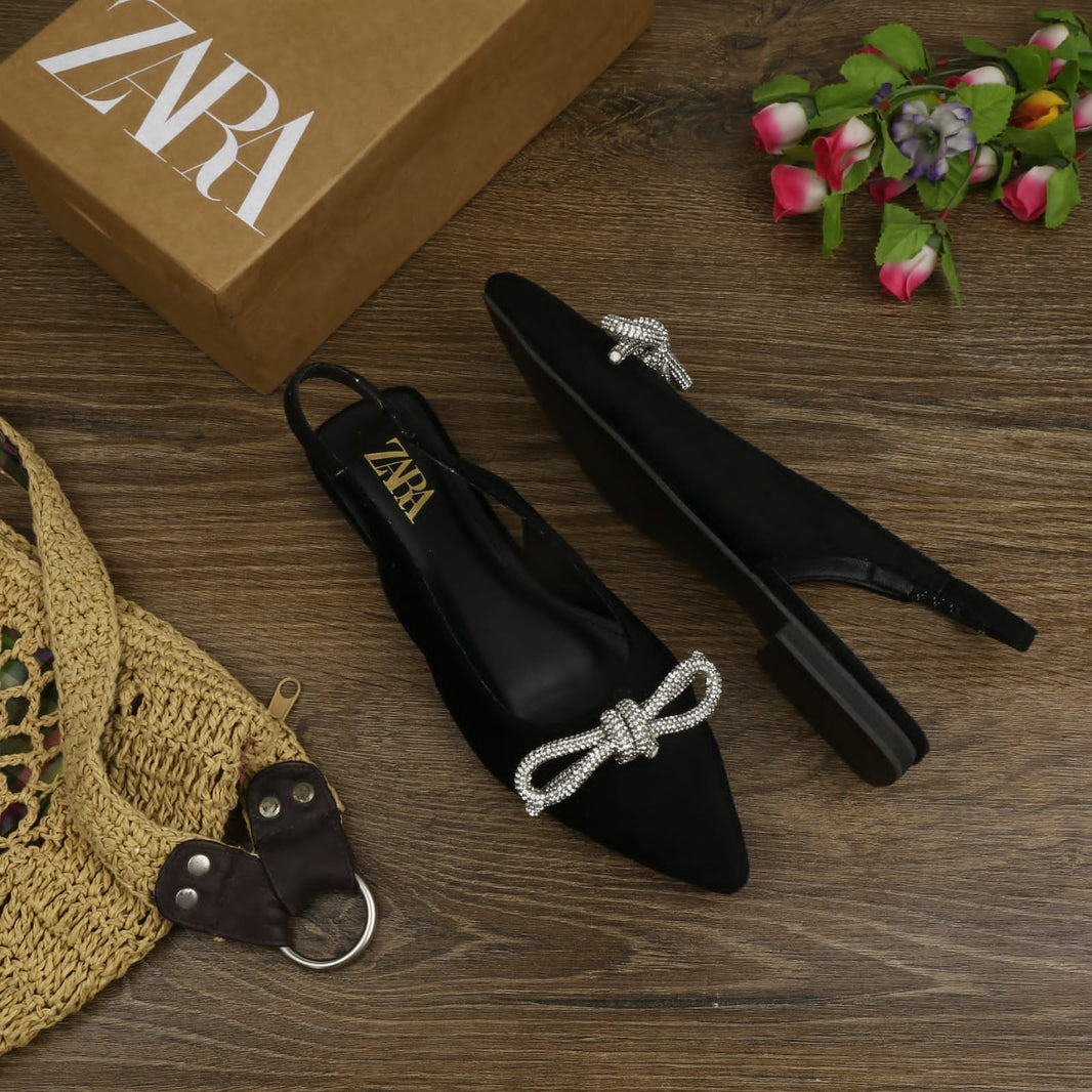 Zara Bow Tied Slip Ons