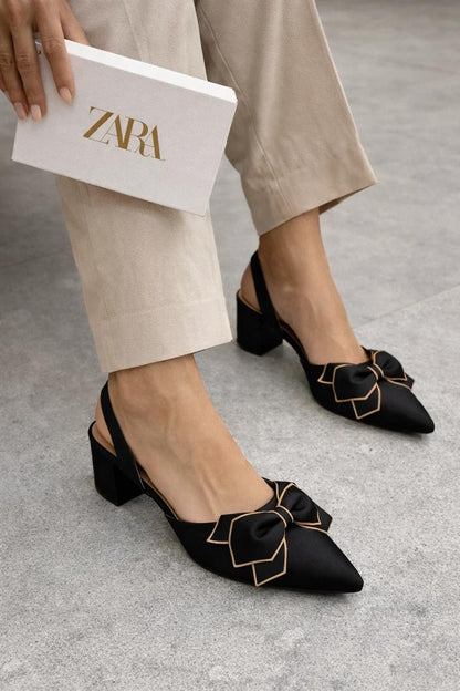 Zara Tri Bow Heels