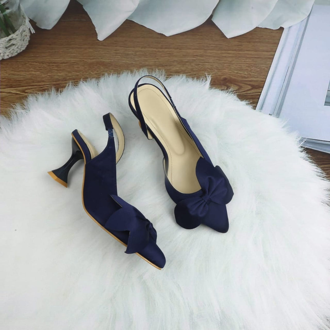 Zara Satin Kitten Heels