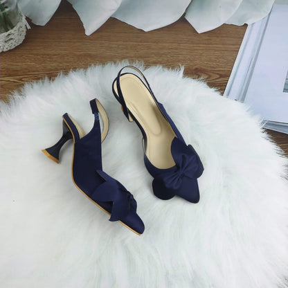 Zara Satin Kitten Heels