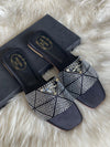Prada Stone Embelished Sandals