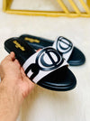 Christian D Buckle Slippers