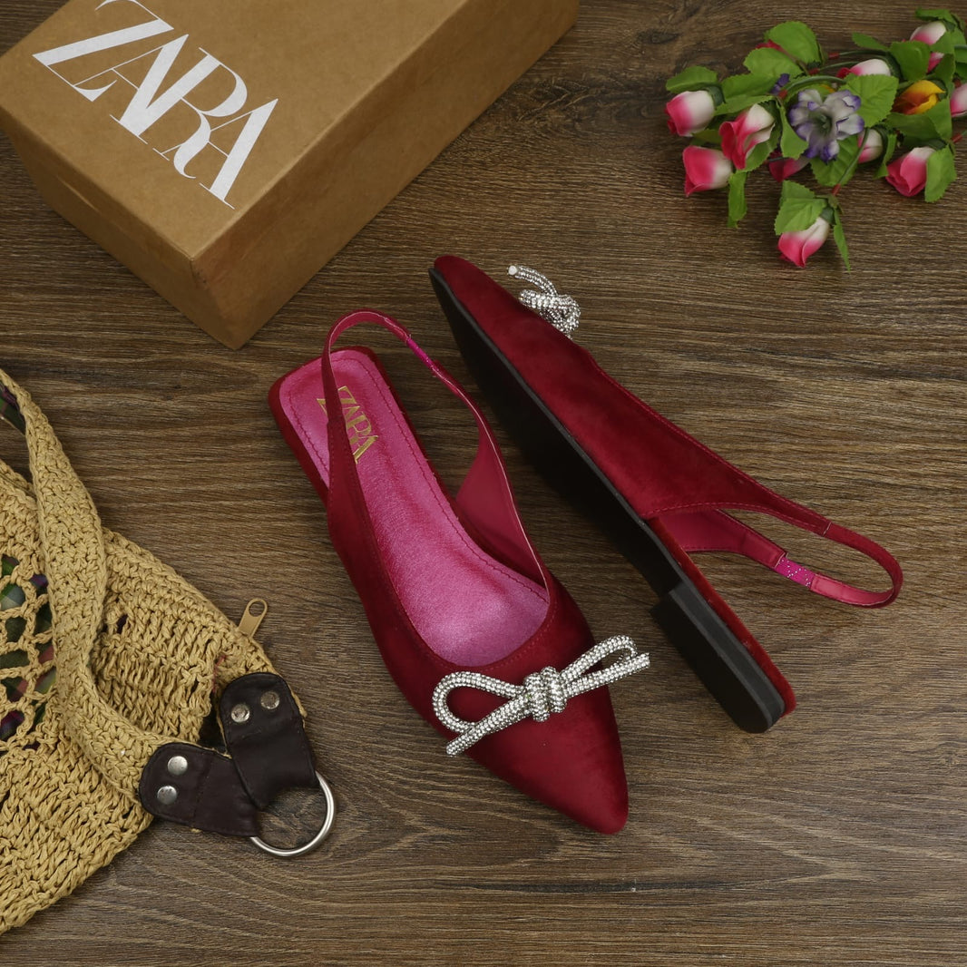 Zara Bow Tied Slip Ons