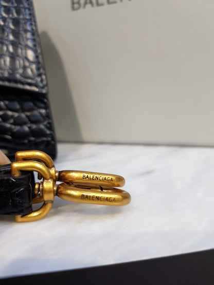 Balenciaga Women Hourglass Small Leather Bag