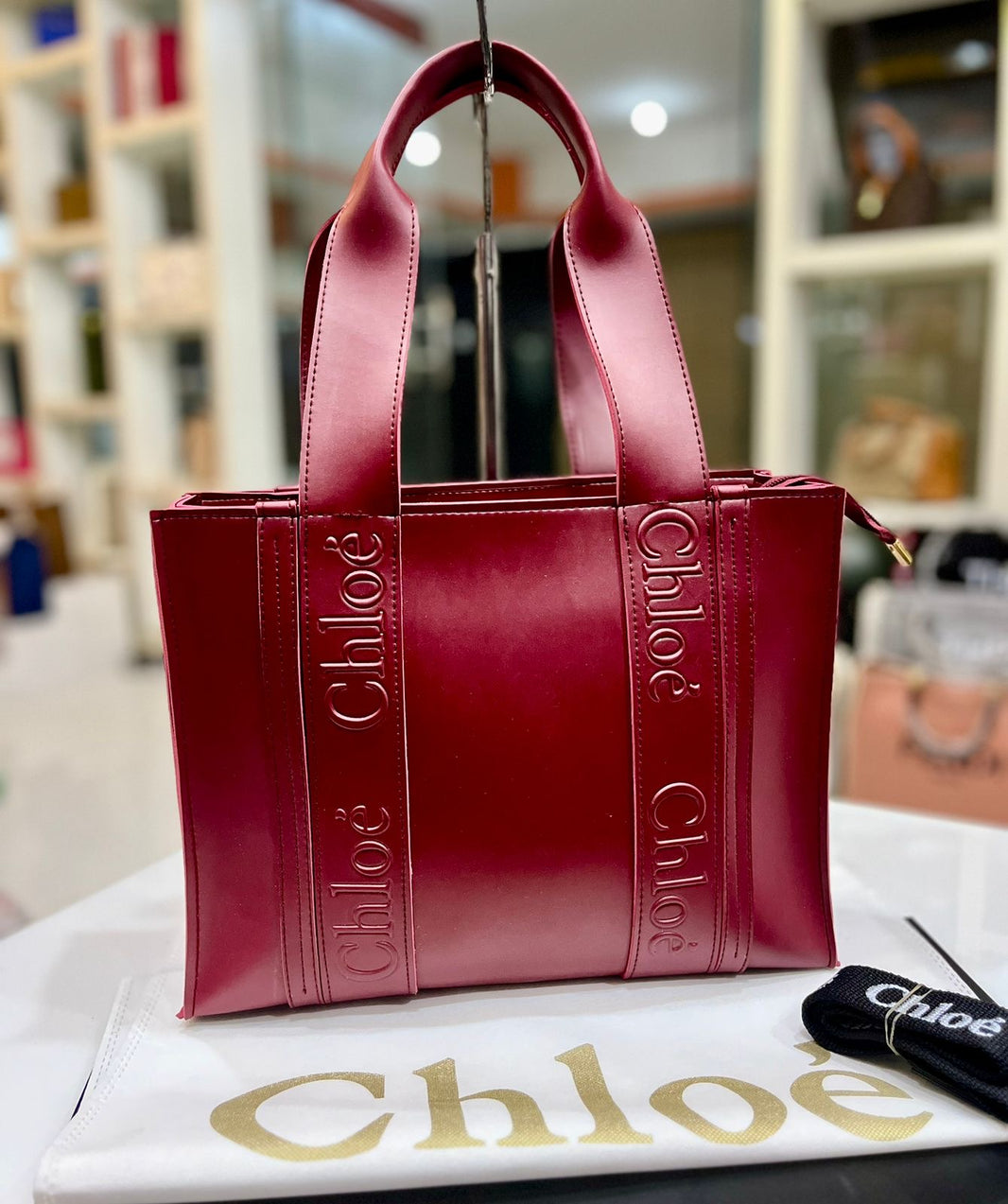 Chloe Cowhide Leather Tote