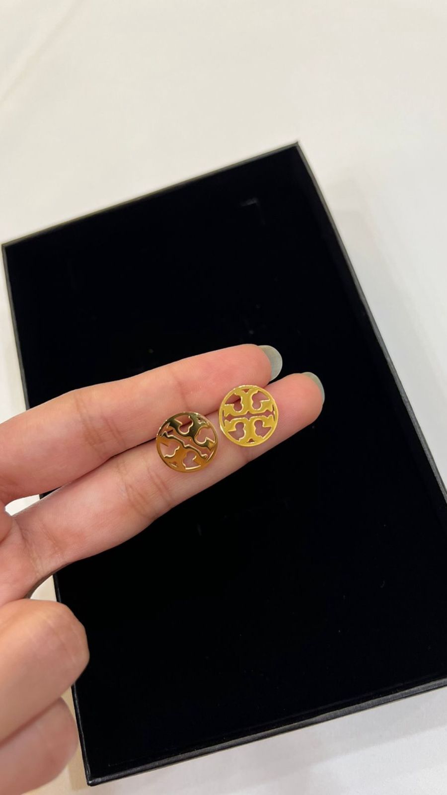 Tory Small Gold Studs