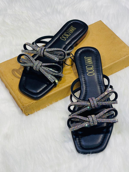 Jimmy Choo Double Bow Flats