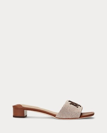 Ralph Lauren Leather Crafted Block Heel