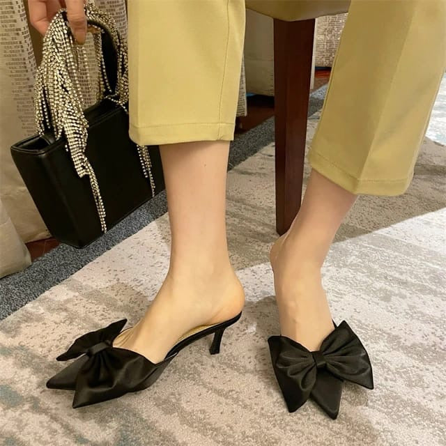 Zara Big Bowed Heel