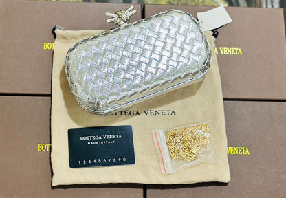 Bottega Veneta Patent Clutch