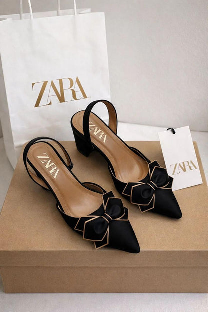 Zara Tri Bow Heels