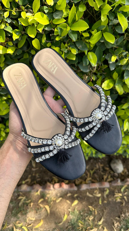 Zara Tassle Sandals