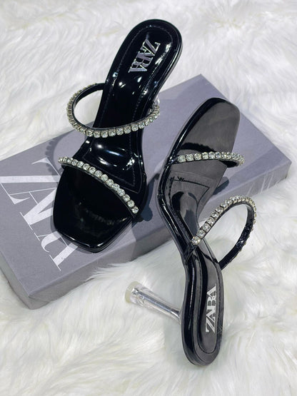 Zara Fogue Crystal Heel