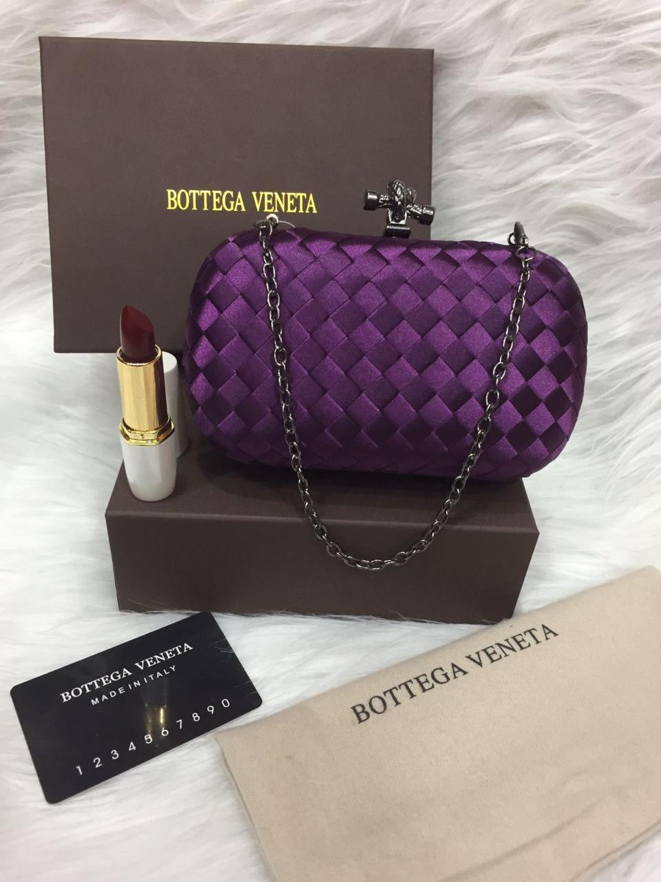 Bottega Veneta Satin Clutch Small