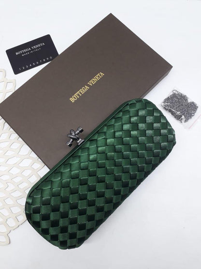 Bottega Veneta Satin Large Clutch