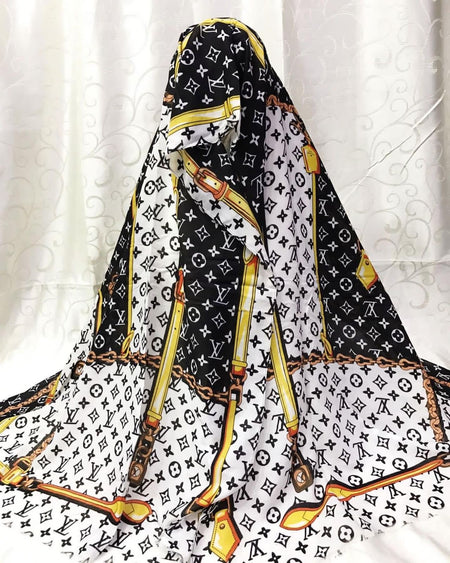 Louis Vuitton Silk B/W Scarve