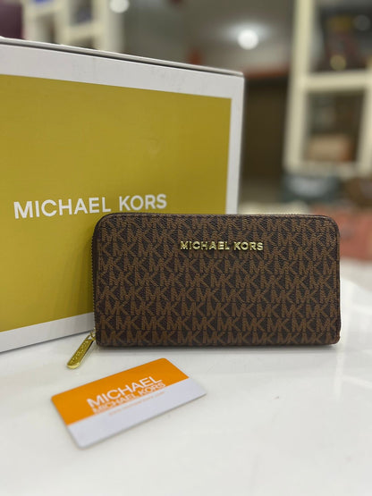 Michael Kors Signature Leather Crafted Wallet
