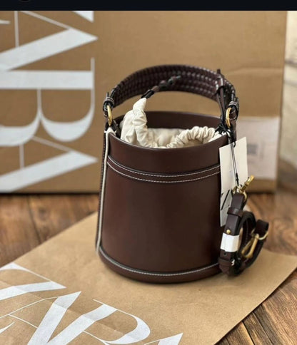 Zara Canvas Bucket Bag