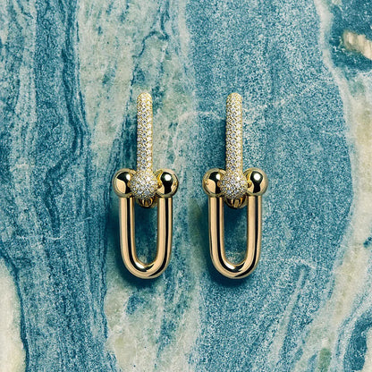 Tiffany & Co Large Link Earrings