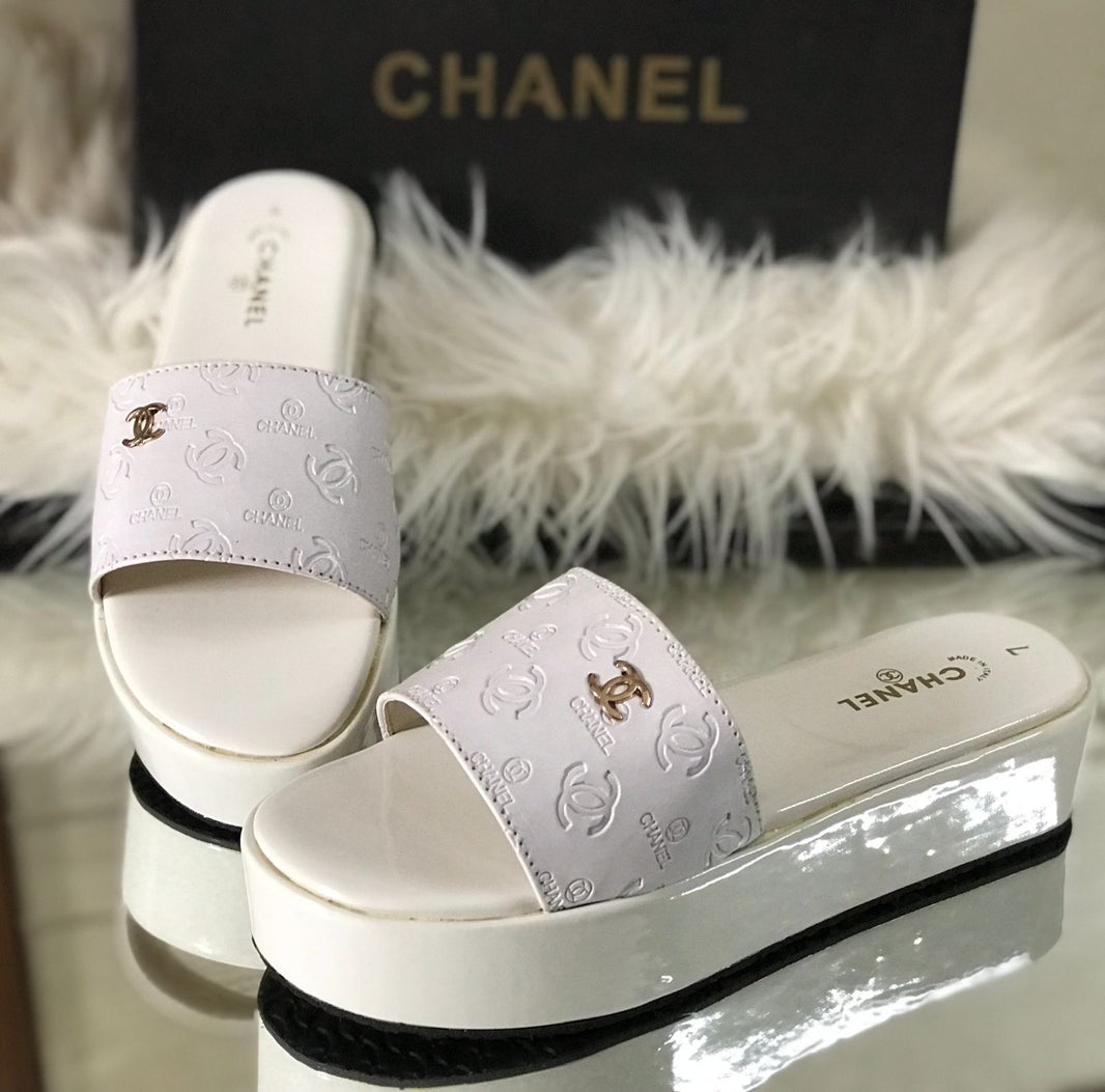 Chanel Wedges Slides