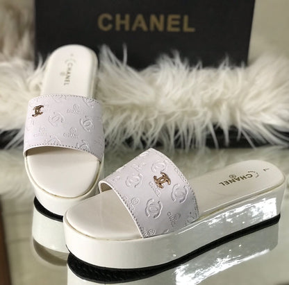 Chanel Wedges Slides