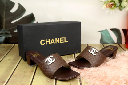 Chanel Leather Quilted Heels