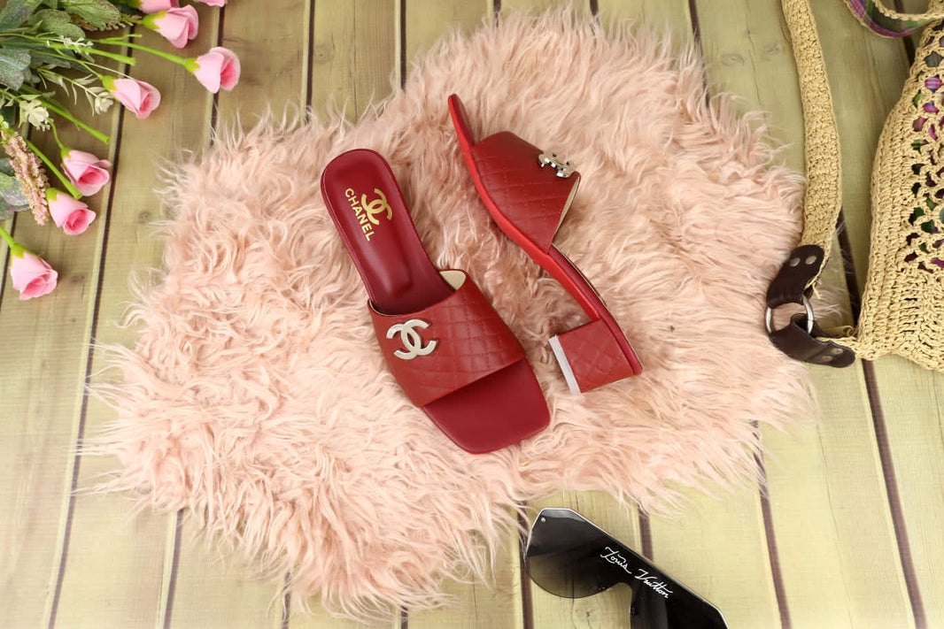 Chanel Leather Quilted Heels